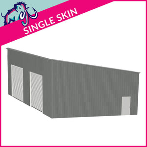 Storage Unit 2 Bay 5 Degree Mono Side Access 10 x 10 x 4m – 2 Roller/1 PA/1 FD