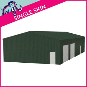 Storage Unit 4 Bay 10 Degree Apex Side Access 10 x 20 x 3.5m – 2 Roller/2 PA/1 FD
