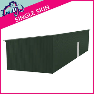 Single Maxi Pent Garage – 4 x 12 x 2.5m– 1 Roller/1 PA