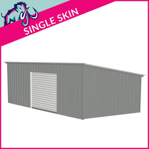 Double Standard Pent Garage Side Access – 6 x 9 x 2.5m