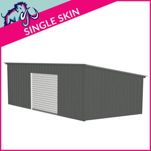 Double Standard Pent Garage Side Access – 7 x 7 x 2.5m