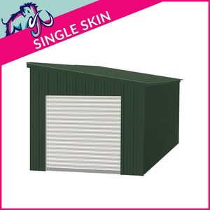 Single Standard Pent Garage – 3 x 9 x 2.5m– 1 Roller/1 PA