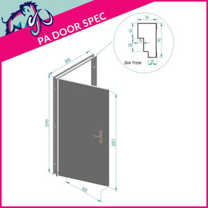 Storage Unit 4 Bay 5 Degree Mono Side Access 10 x 20 x 3.5m – 2 Roller/2 PA/1 FD