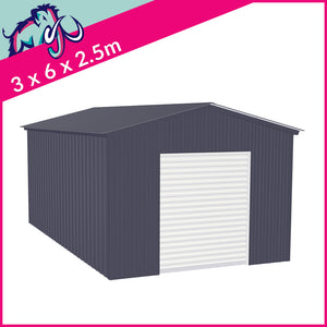 Budget Single Standard Apex Garage – 3 x 6 x 2.5m– 1 Roller