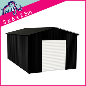 Budget Single Standard Apex Garage – 3 x 6 x 2.5m– 1 Roller