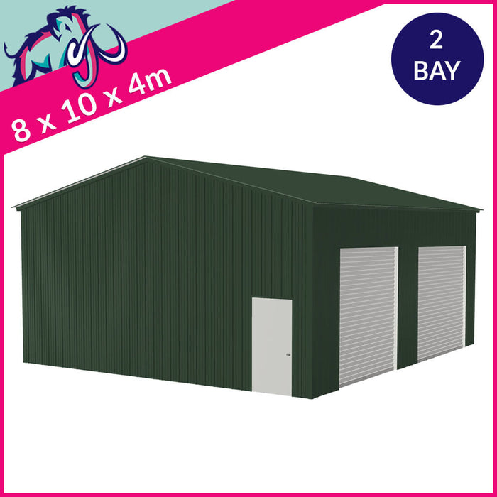 Storage Unit 2 Bay 10 Degree Apex Side Access 8 x 10 x 3.5m – 2 Roller/1 PA/1 FD
