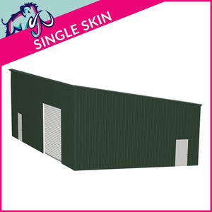 Storage Unit 2 Bay 5 Degree Mono Side Access 10 x 10 x 3.5m – 2 Roller/1 PA/1 FD