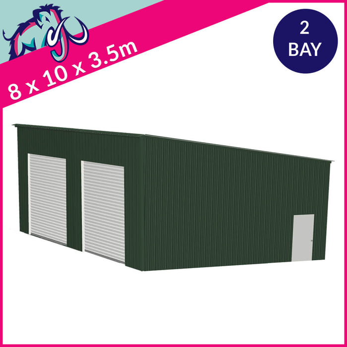 Storage Unit 2 Bay 5 Degree Mono Side Access 8 x 10 x 3.5m – 2 Roller/1 PA/1 FD