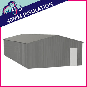 Workshop 3 Bay 10 Degree Apex Side Access 6 x 12 x 3m – 2 Roller/1 PA