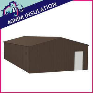Workshop 3 Bay 10 Degree Apex Side Access 6 x 12 x 3m – 2 Roller/1 PA