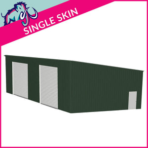 Storage Unit 3 Bay 5 Degree Mono Side Access 8 x 15 x 3.5m – 2 Roller/1 PA/1 FD