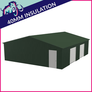 Double Maxi Apex Garage Side Access – 8 x 12 x 2.5m– 2 Roller/1 PA