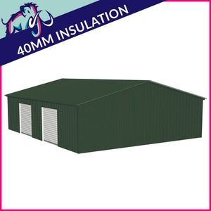 Double Maxi Apex Garage Side Access – 8 x 12 x 2.5m– 2 Roller/1 PA