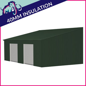 Double Maxi Pent Garage Side Access – 8 x 8 x 2.5m– 2 Roller/1 PA