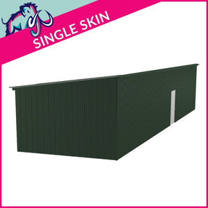 Single Maxi Pent Garage – 4 x 16 x 2.5m– 1 Roller/1 PA