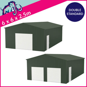 Double Standard Apex Garage Gable Access – 6 x 6 x 2.5m