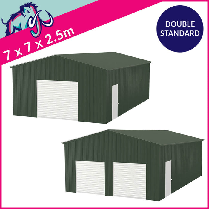 Double Standard Apex Garage Gable Access – 7 x 7 x 2.5m