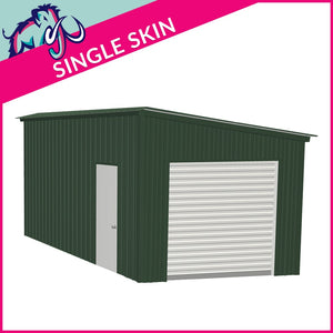 Single Standard Pent Garage – 3 x 6 x 2.5m – 1 Roller/1 PA