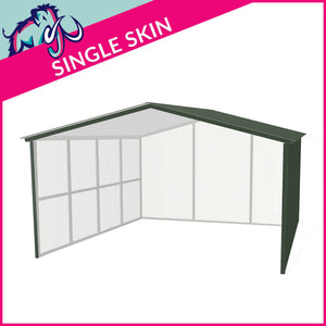 Small Utility Apex - Open Fronted – 6 x 6 x 2.5/3m